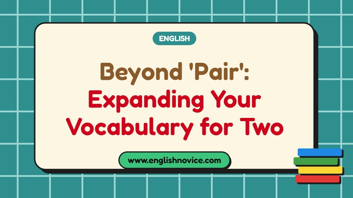 Beyond ‘Pair’: Expanding Your Vocabulary for Two